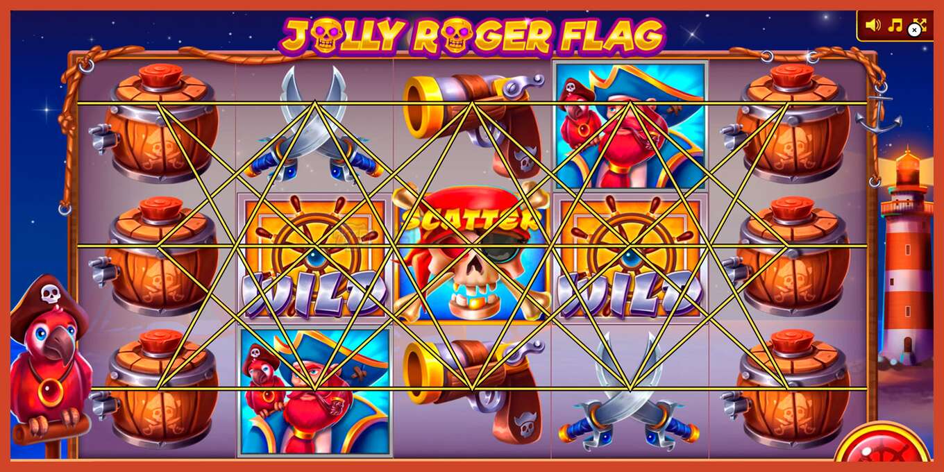 Slot screenshot: Jolly Roger Flag no deposit, number - 1