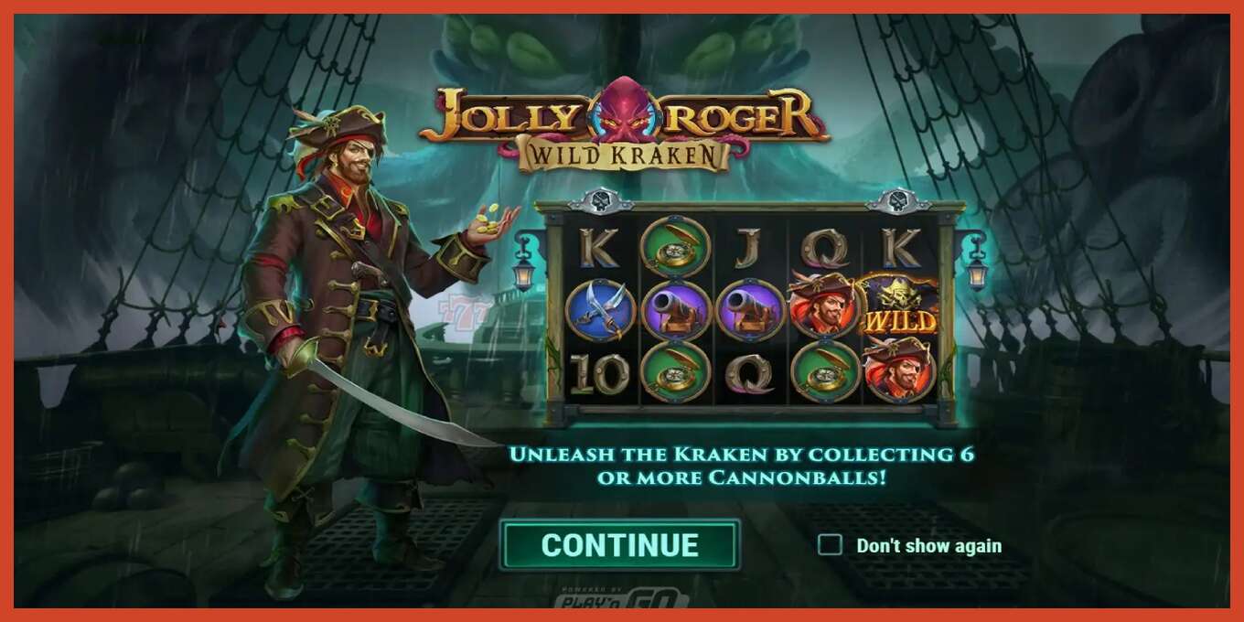 Slot screenshot: Jolly Roger Wild Kraken no deposit, number - 6