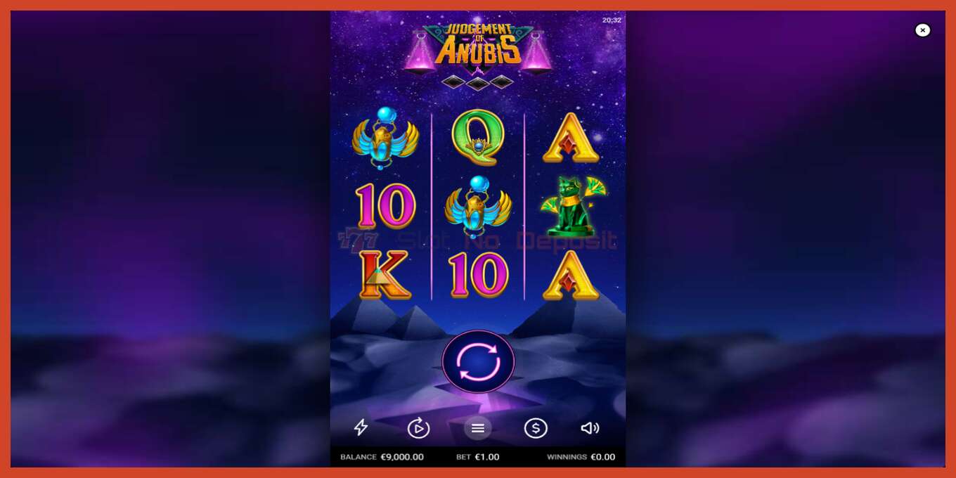 Slot screenshot: Judgement of Anubis no deposit, number - 2