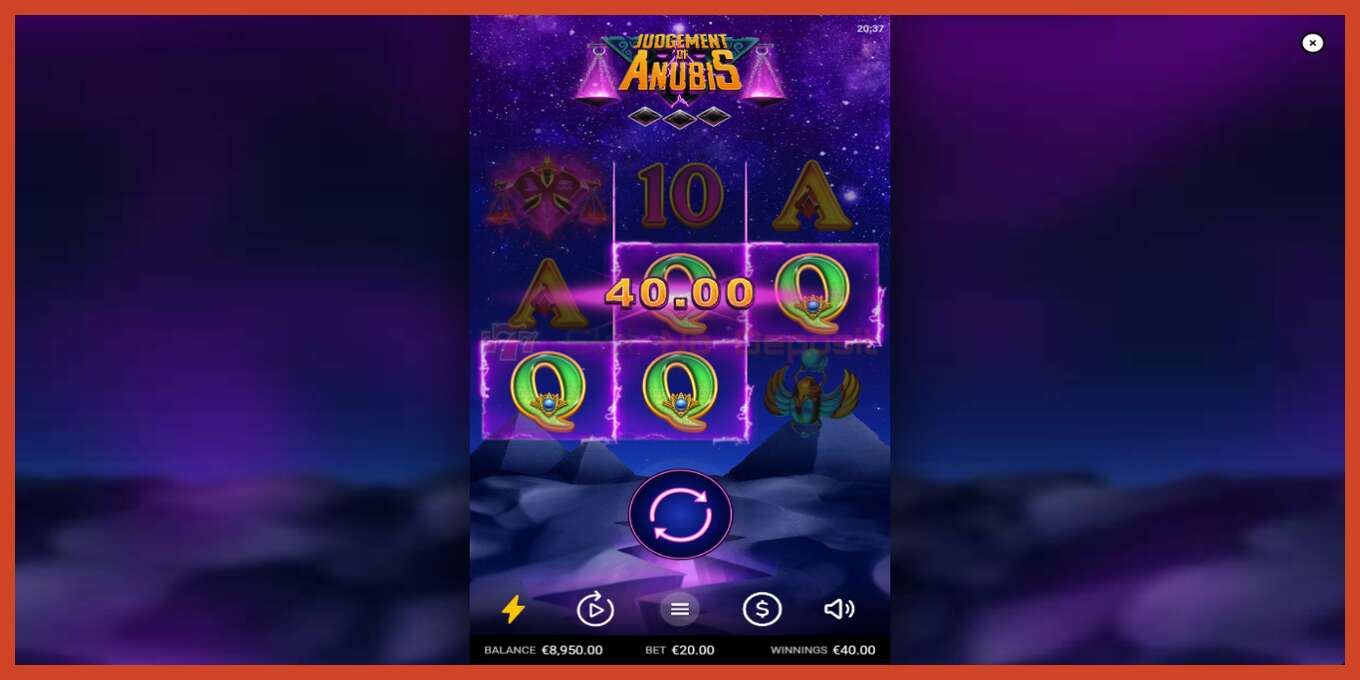 Slot screenshot: Judgement of Anubis no deposit, number - 4