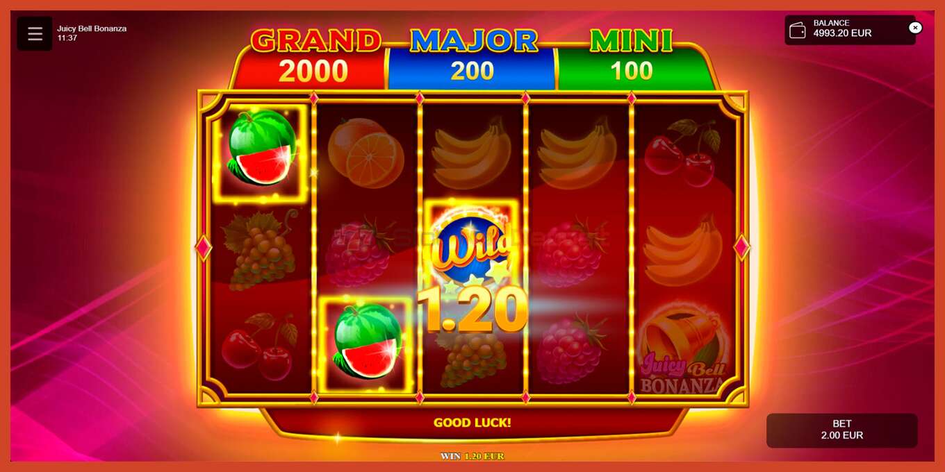 Slot screenshot: Juicy Bell Bonanza bez depozita, broj - 4