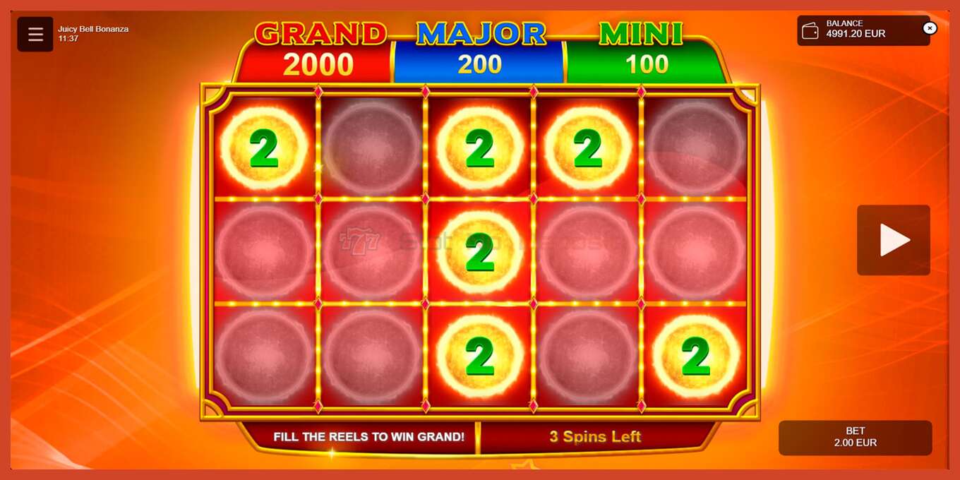 Slot screenshot: Juicy Bell Bonanza bez depozita, broj - 5