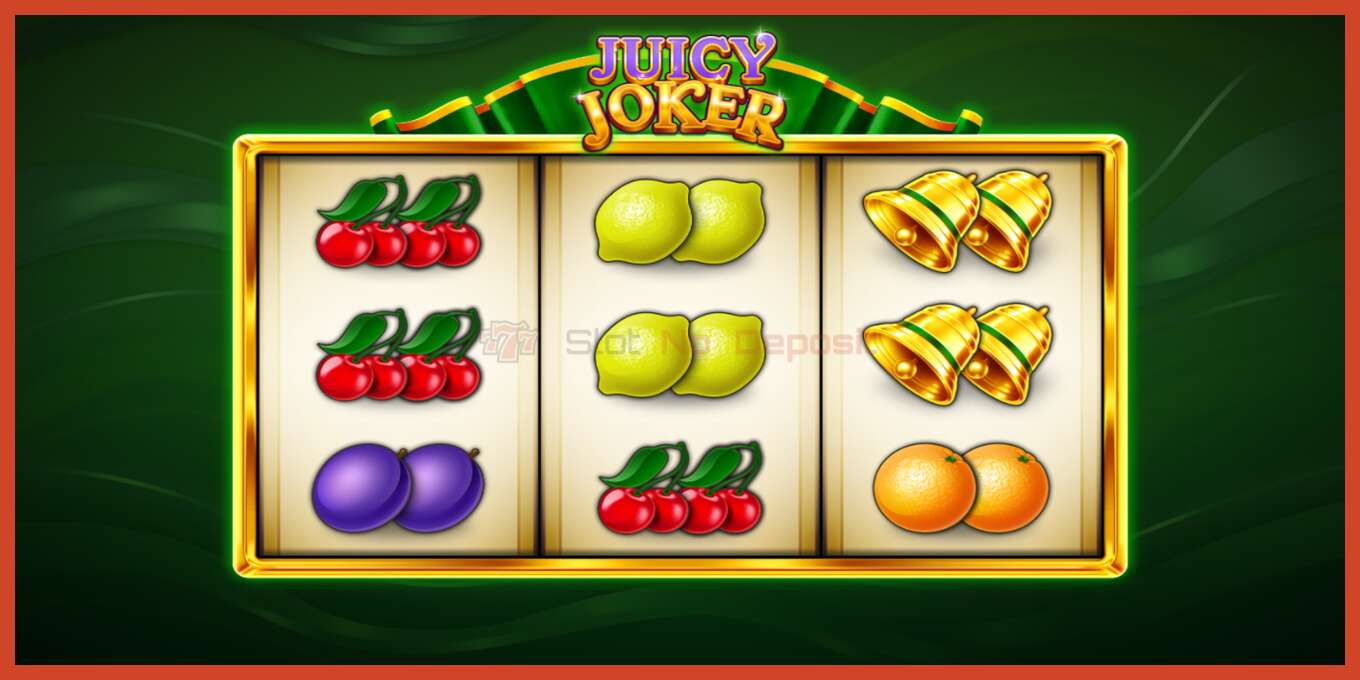 ສະລັອດຕິງ screenshot: Juicy Joker ບໍ່ມີເງິນຝາກ, ເລກ - 3