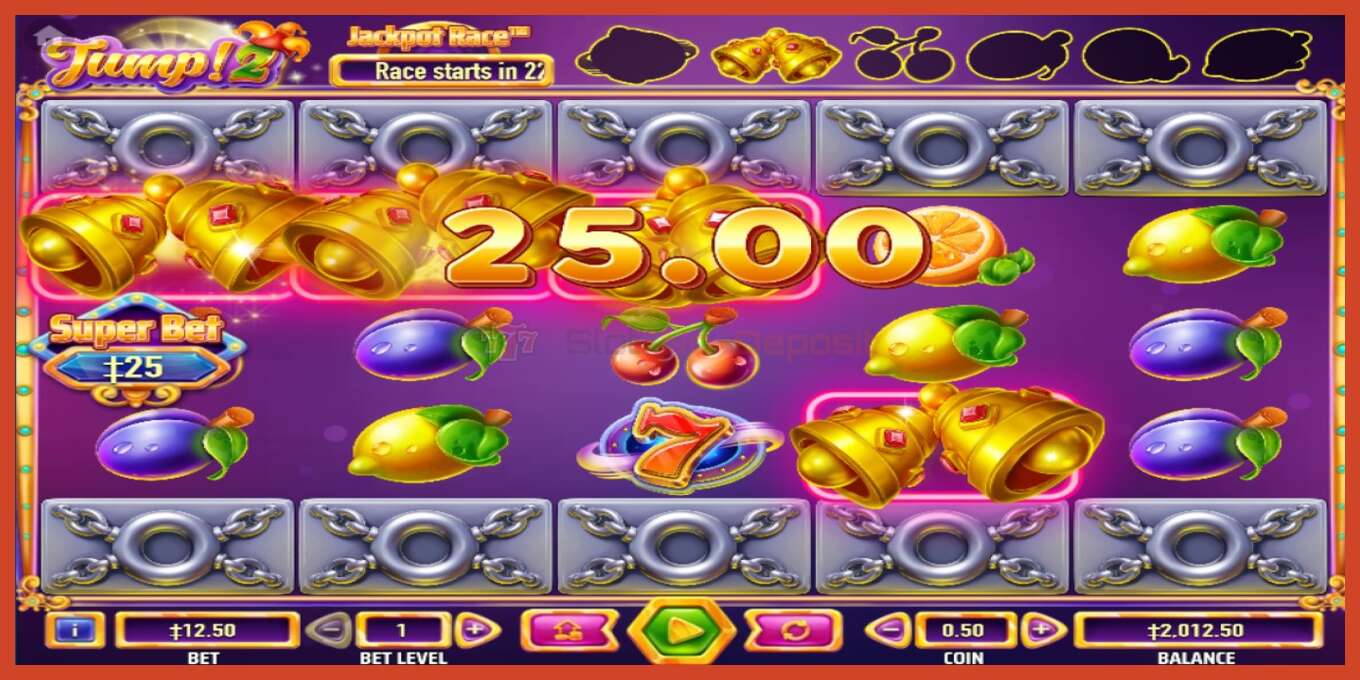 Tangkapan layar slot: Jump! 2 tidak ada setoran, nomor - 2