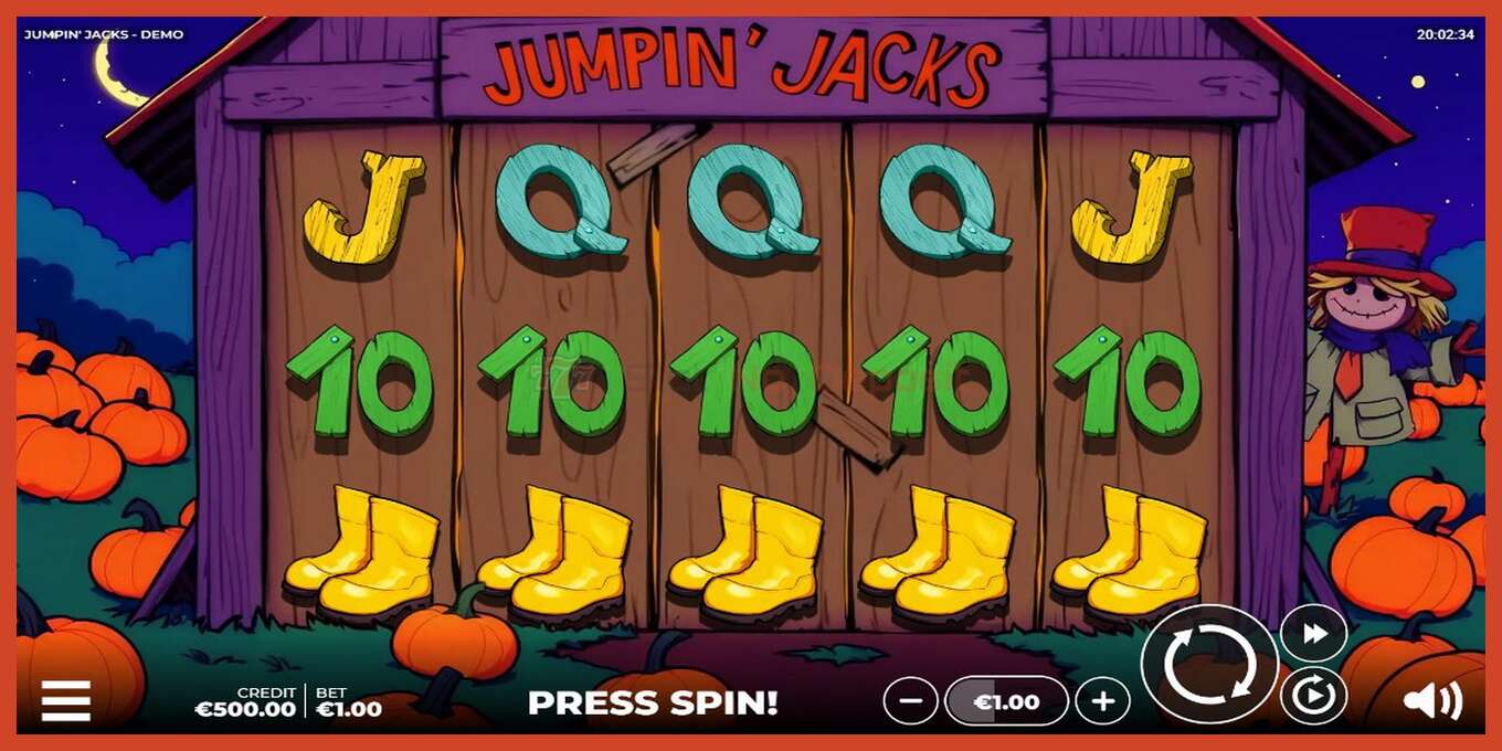 Slot screenshot: Jumpin Jacks no deposit, number - 1