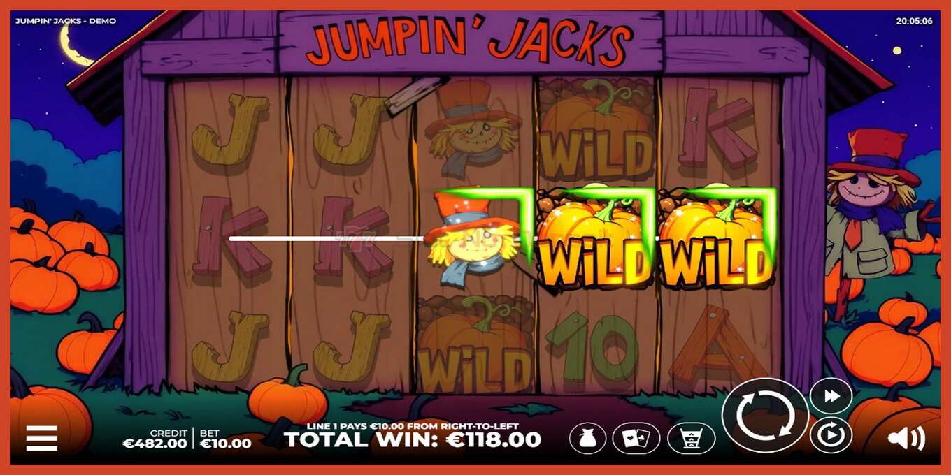 Slot screenshot: Jumpin Jacks no deposit, number - 4