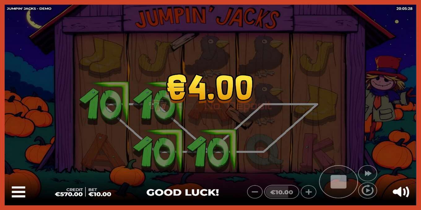 Slot screenshot: Jumpin Jacks no deposit, number - 5