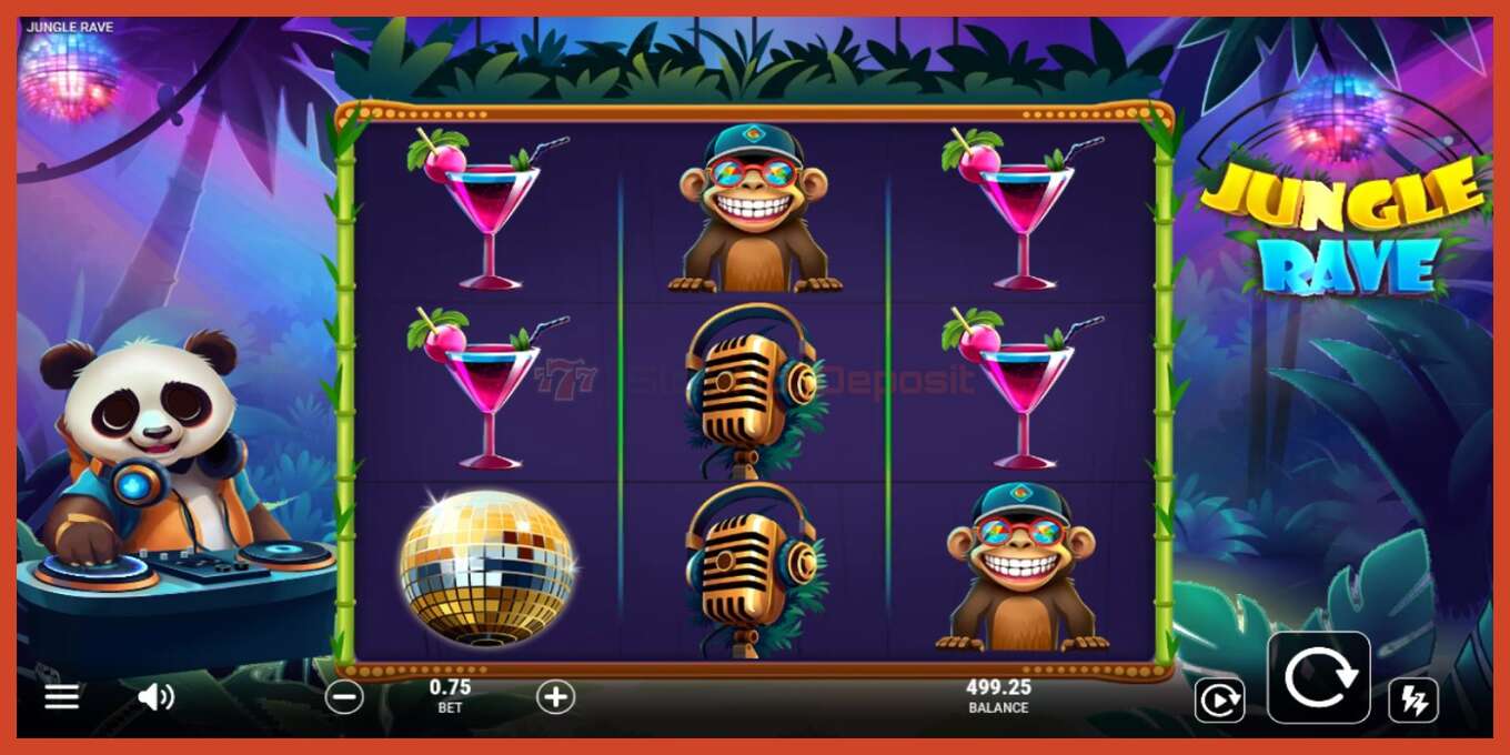 Slot screenshot: Jungle Rave no deposit, number - 2