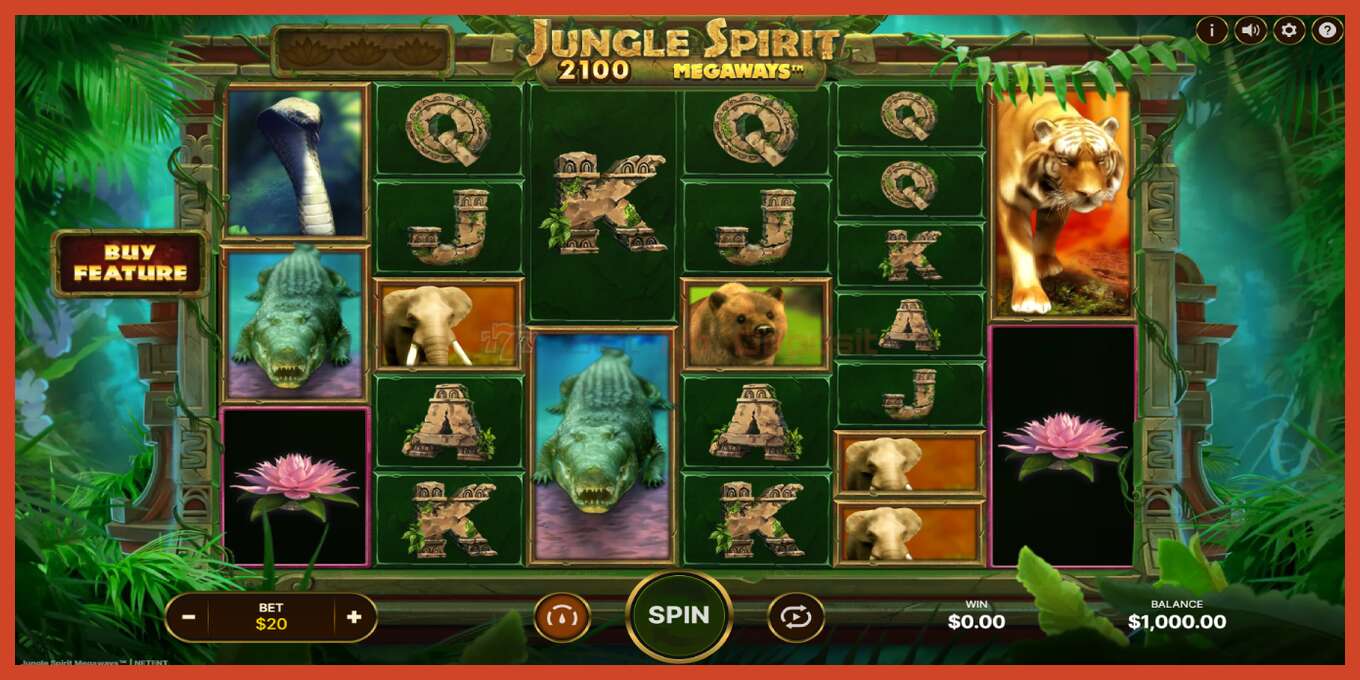 Tangkapan layar slot: Jungle Spirit Megaways tidak ada setoran, nomor - 2