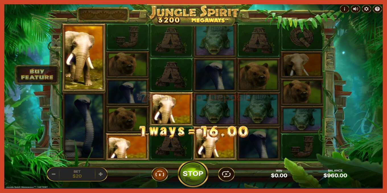 Tangkapan layar slot: Jungle Spirit Megaways tidak ada setoran, nomor - 3