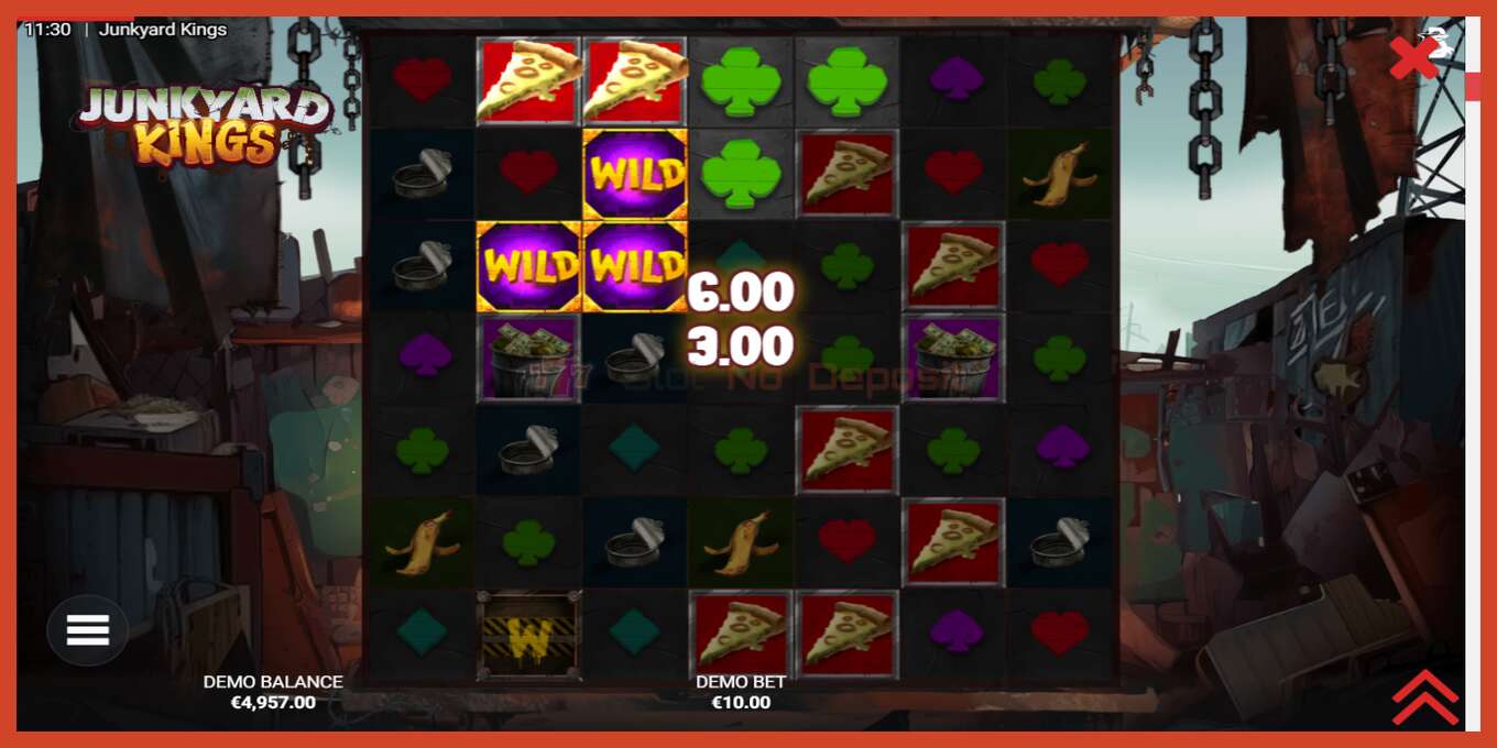 Slot screenshot: Junkyard Kings no deposit, number - 4