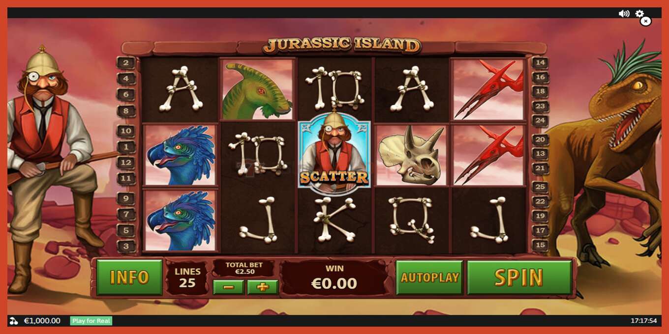 Slot screenshot: Jurassic Island no deposit, number - 2