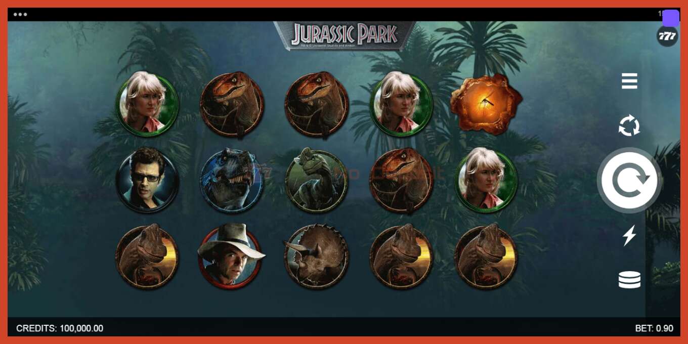 Slot screenshot: Jurassic Park no deposit, number - 2