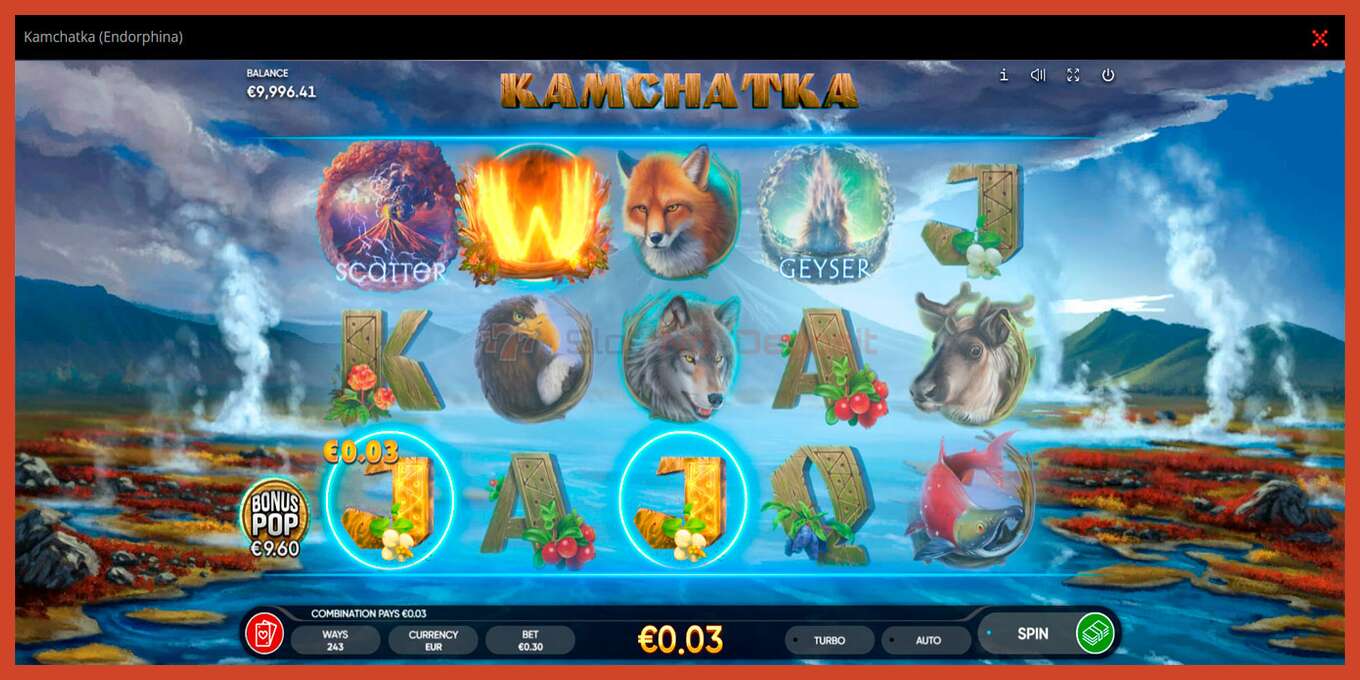 Slot screenshot: Kamchatka no deposit, number - 3