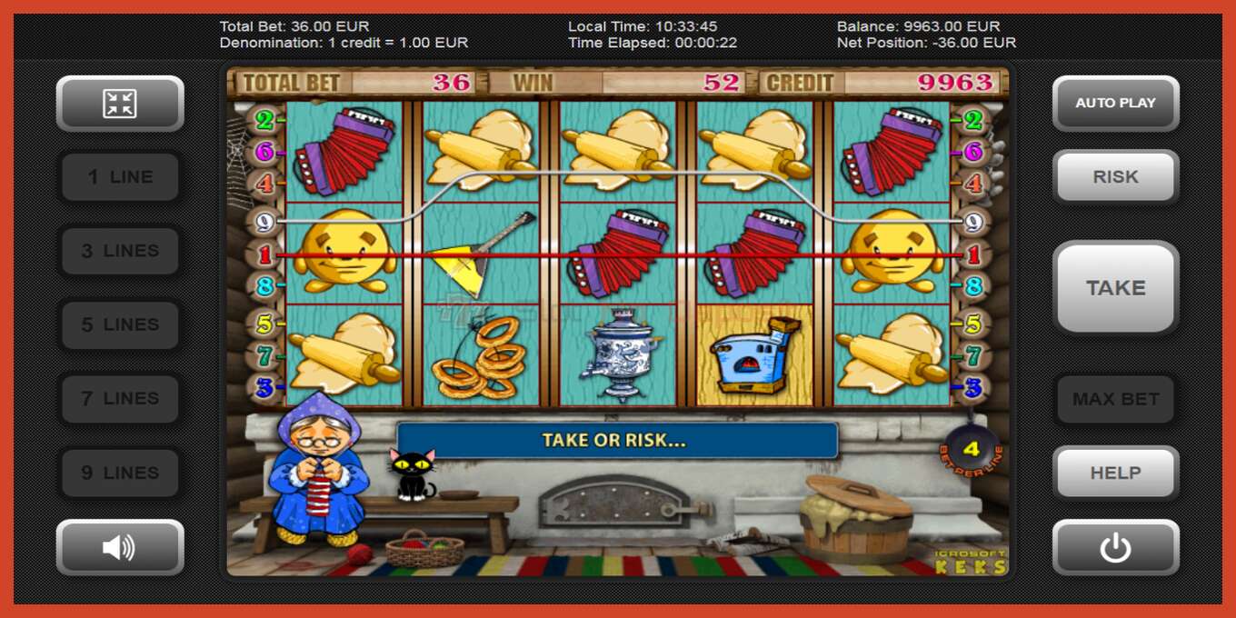 Slot screenshot: Keks no deposit, number - 2