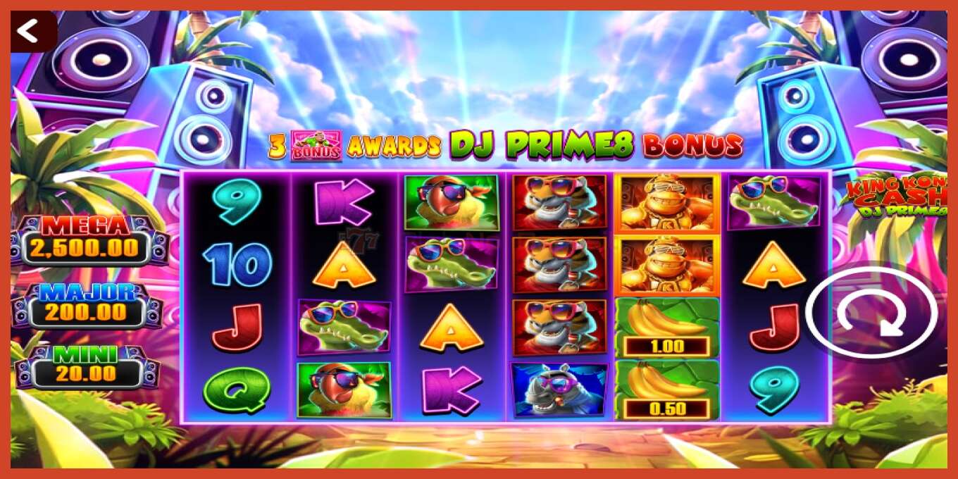 Tangkapan layar slot: King Kong Cash DJ Prime8 tidak ada setoran, nomor - 1