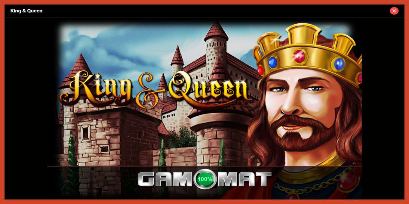 Slot screenshot: King Queen no deposit, number - 1