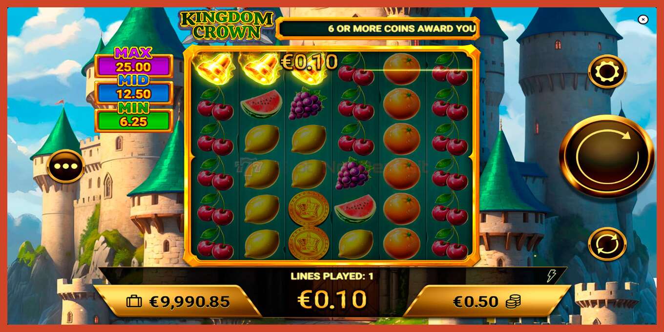 Tangkapan layar slot: Kingdom Crown tidak ada setoran, nomor - 2