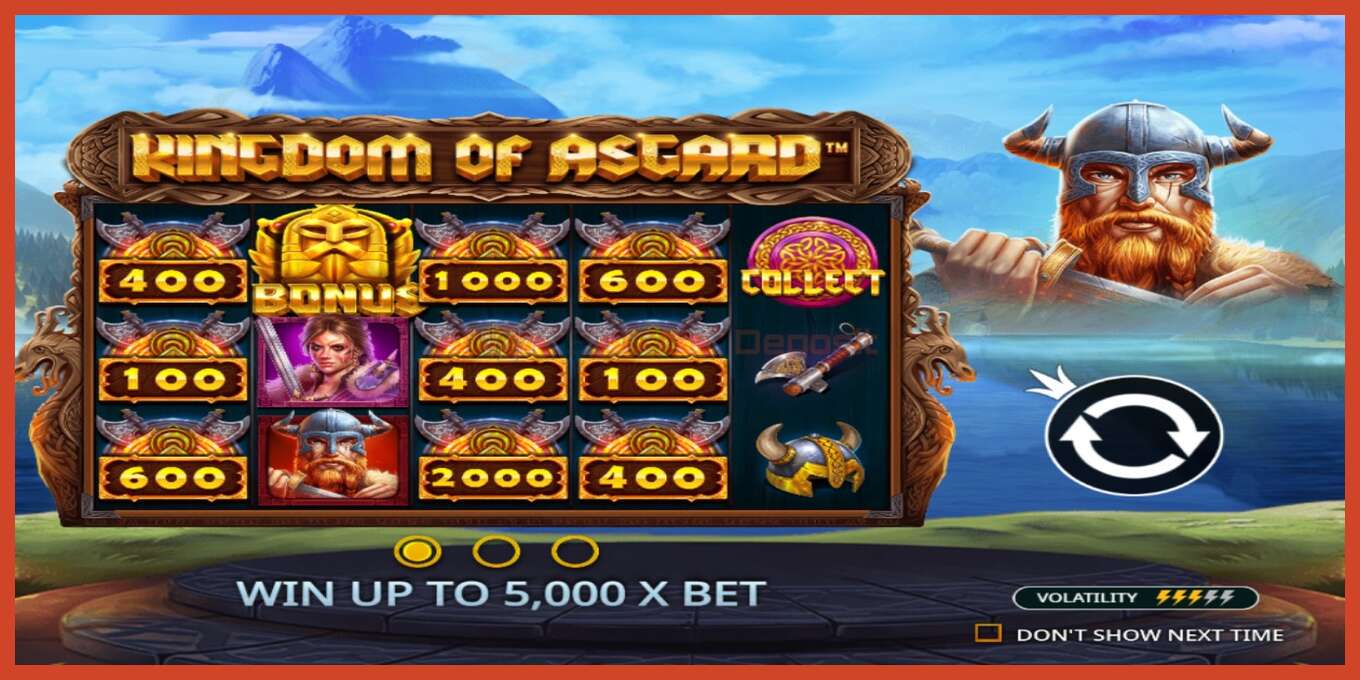 Slot-Screenshot: Kingdom of Asgard keine anzahlung, nummer - 1