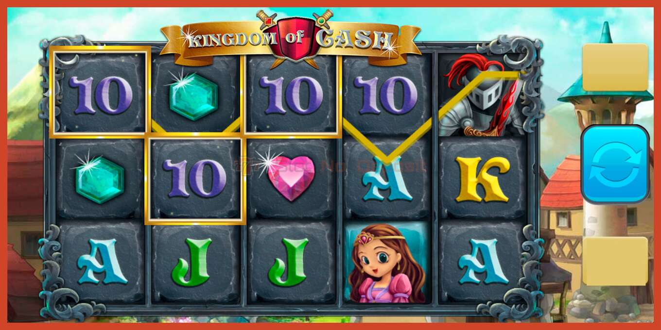 Slot screenshot: Kingdom of Cash no deposit, number - 5