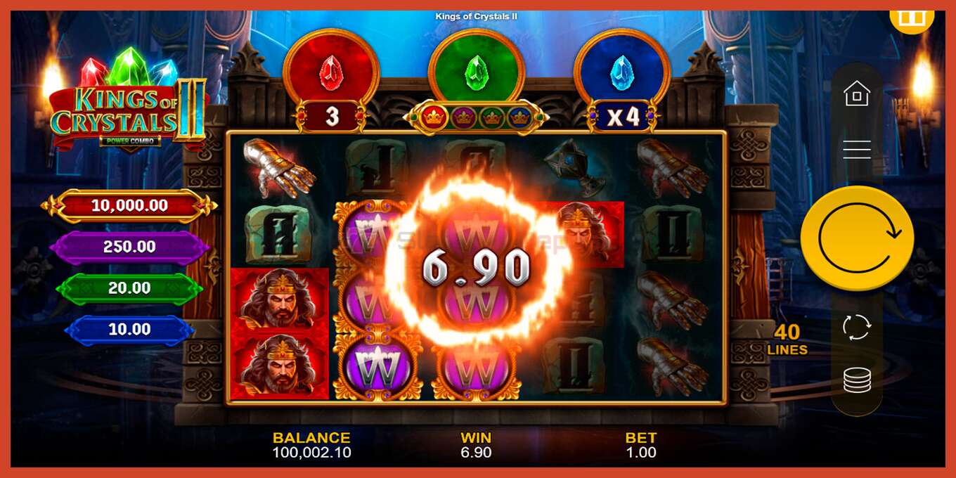 Slot තිර රුවක්: Kings of Crystals II Power Combo තැන්පතු නැත, අංකය - 4