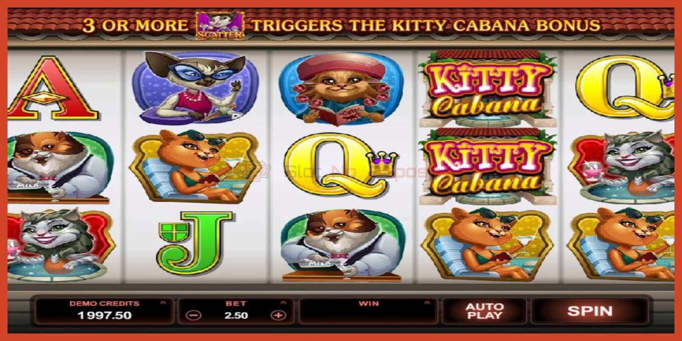 Slot screenshot: Kitty Cabana no deposit, number - 3