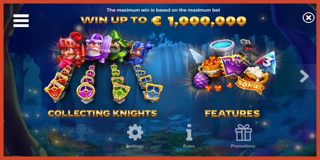 Slot screenshot: Knight Fight no deposit, number - 7