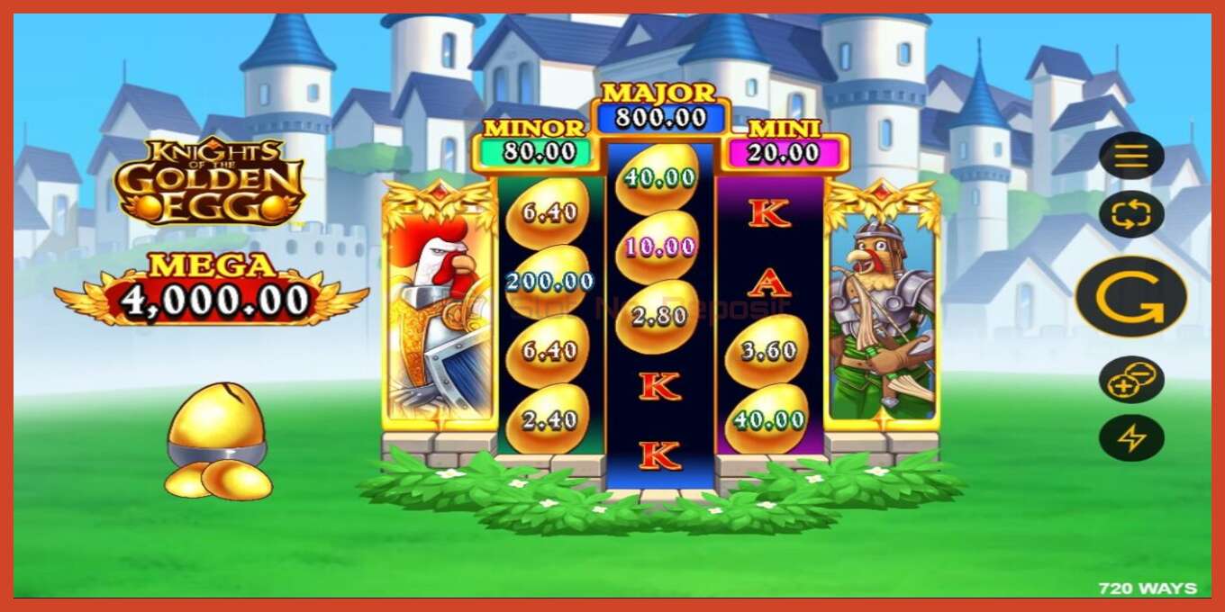 Slot screenshot: Knights of the Golden Egg no deposit, number - 2