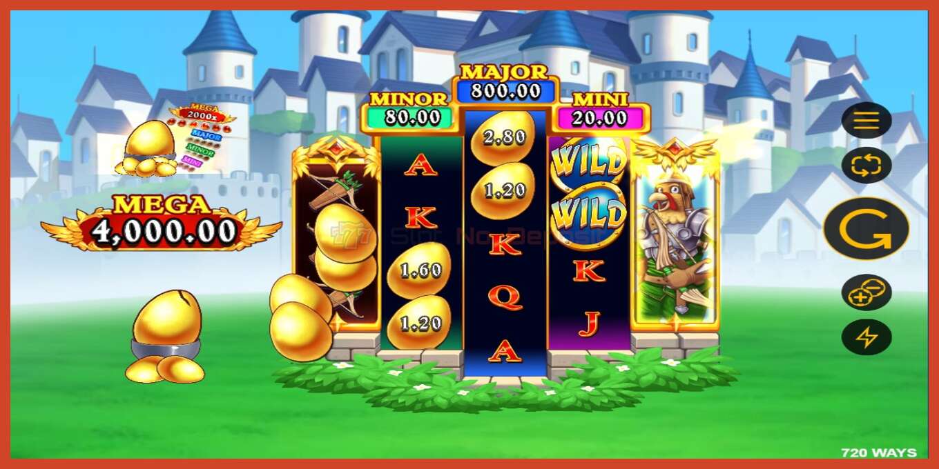 Slot screenshot: Knights of the Golden Egg no deposit, number - 4