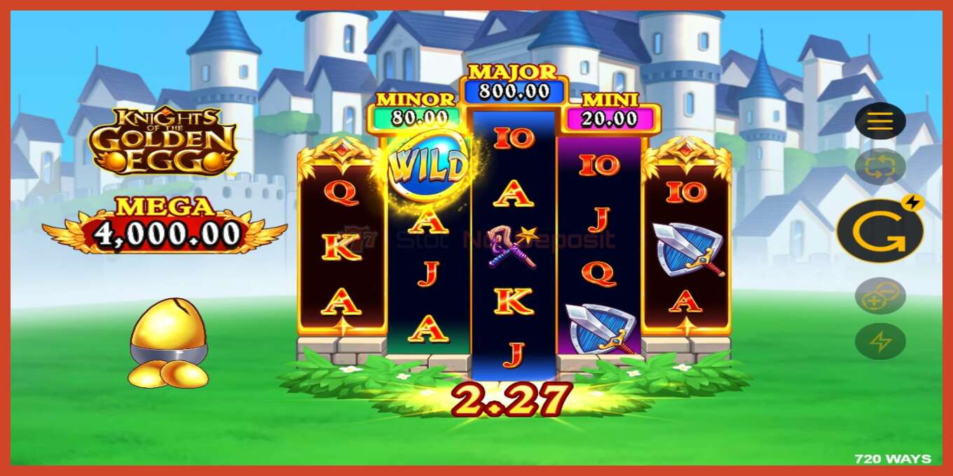 Slot screenshot: Knights of the Golden Egg no deposit, number - 5