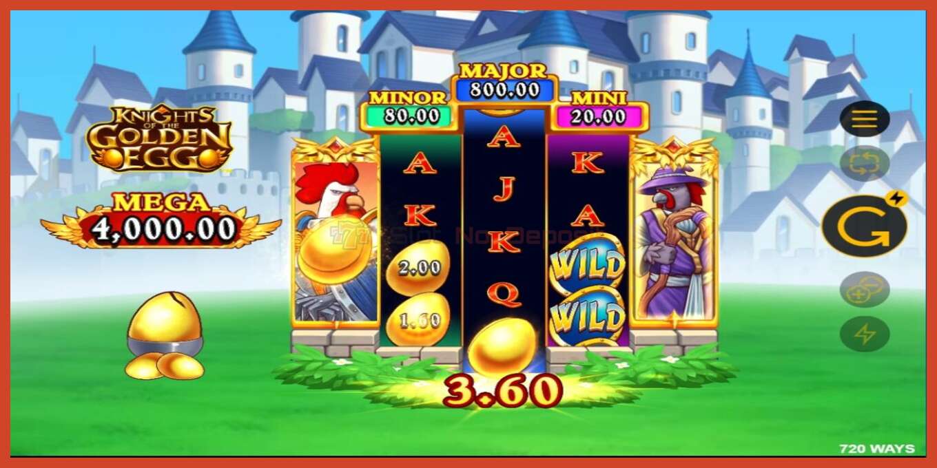 Slot screenshot: Knights of the Golden Egg no deposit, number - 6