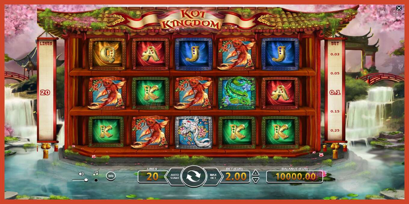 Slot screenshot: Koi Kingdom no deposit, number - 1