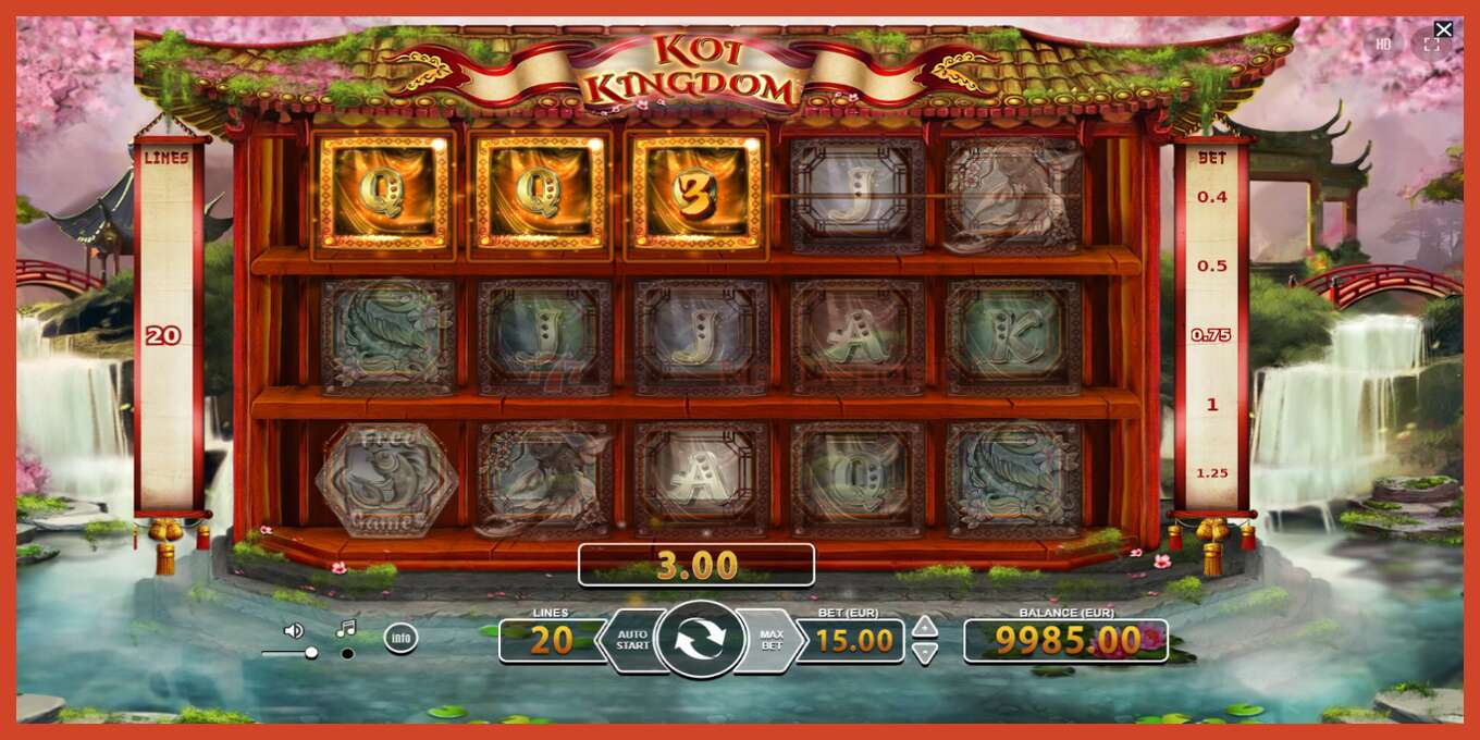 Slot screenshot: Koi Kingdom no deposit, number - 2