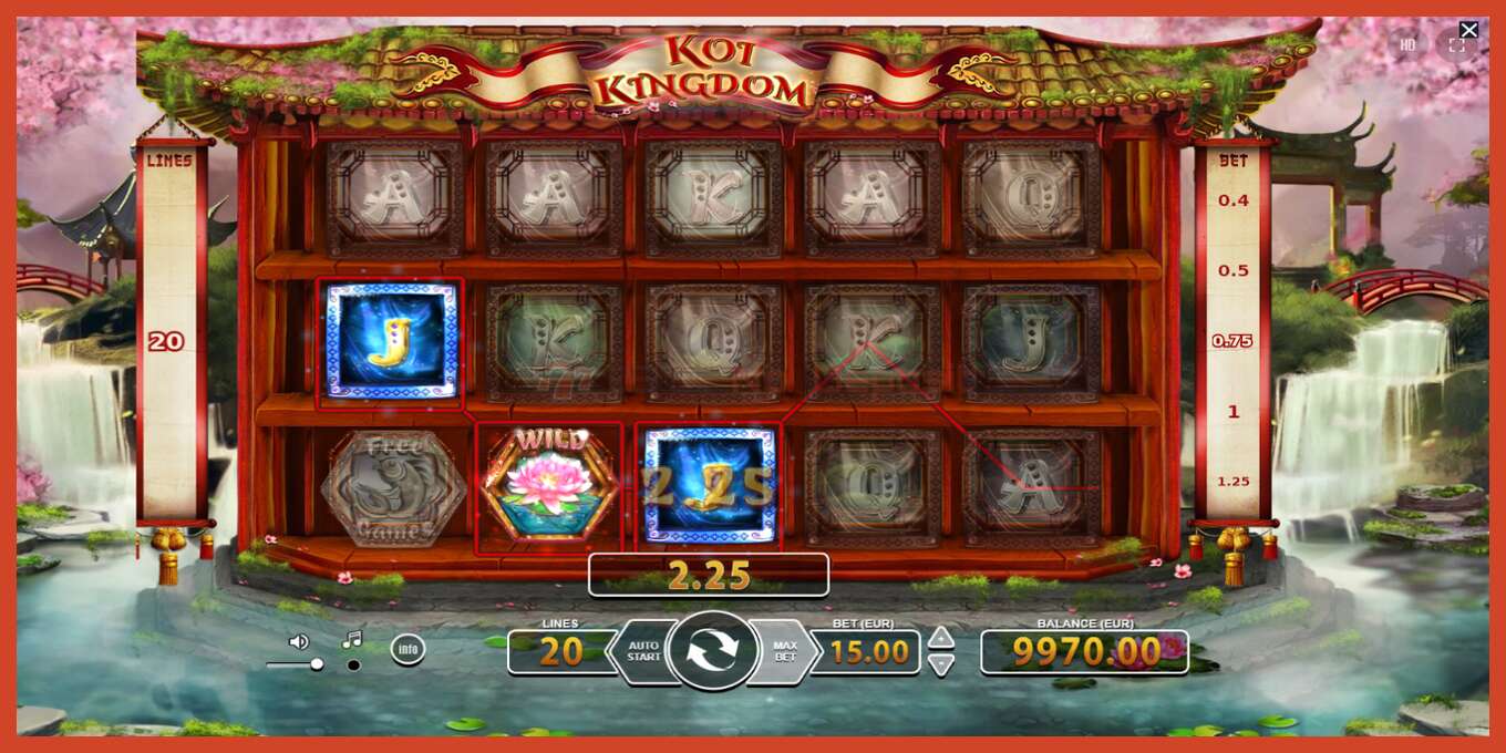 Slot screenshot: Koi Kingdom no deposit, number - 4