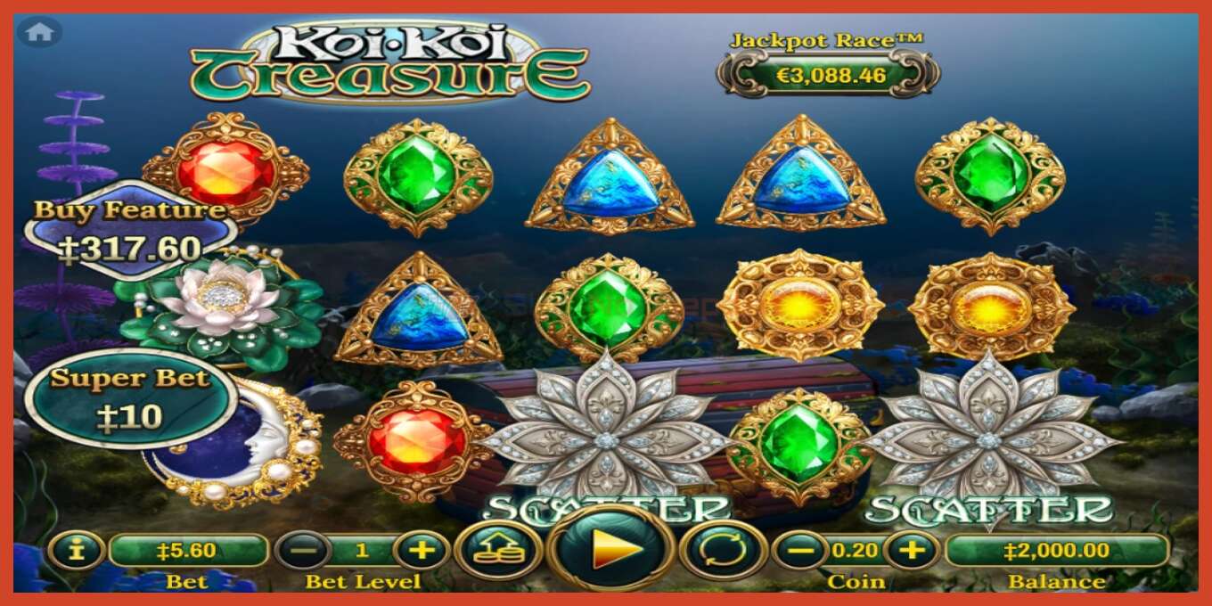 Slot screenshot: Koi Koi Treasure no deposit, number - 1