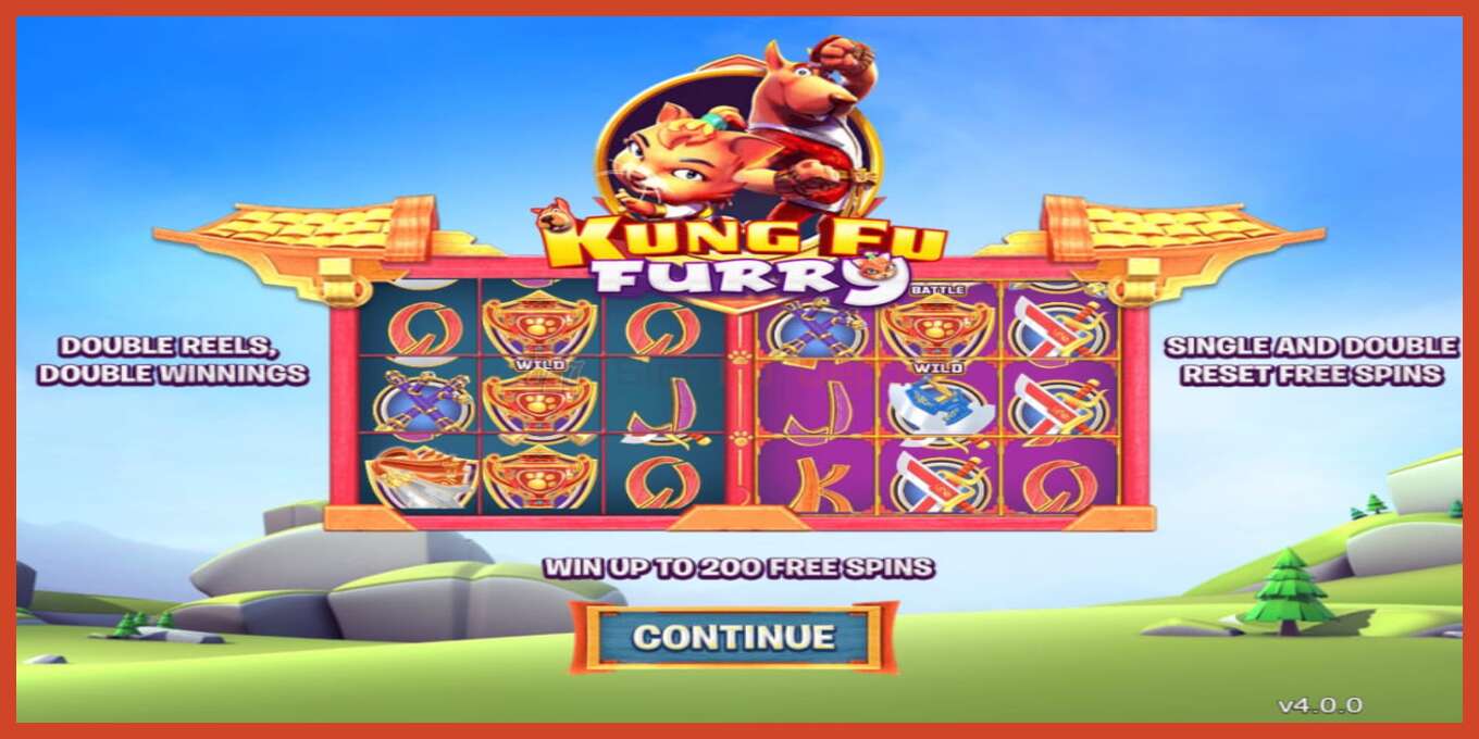 Slot screenshot: Kung fu Furry no deposit, number - 1