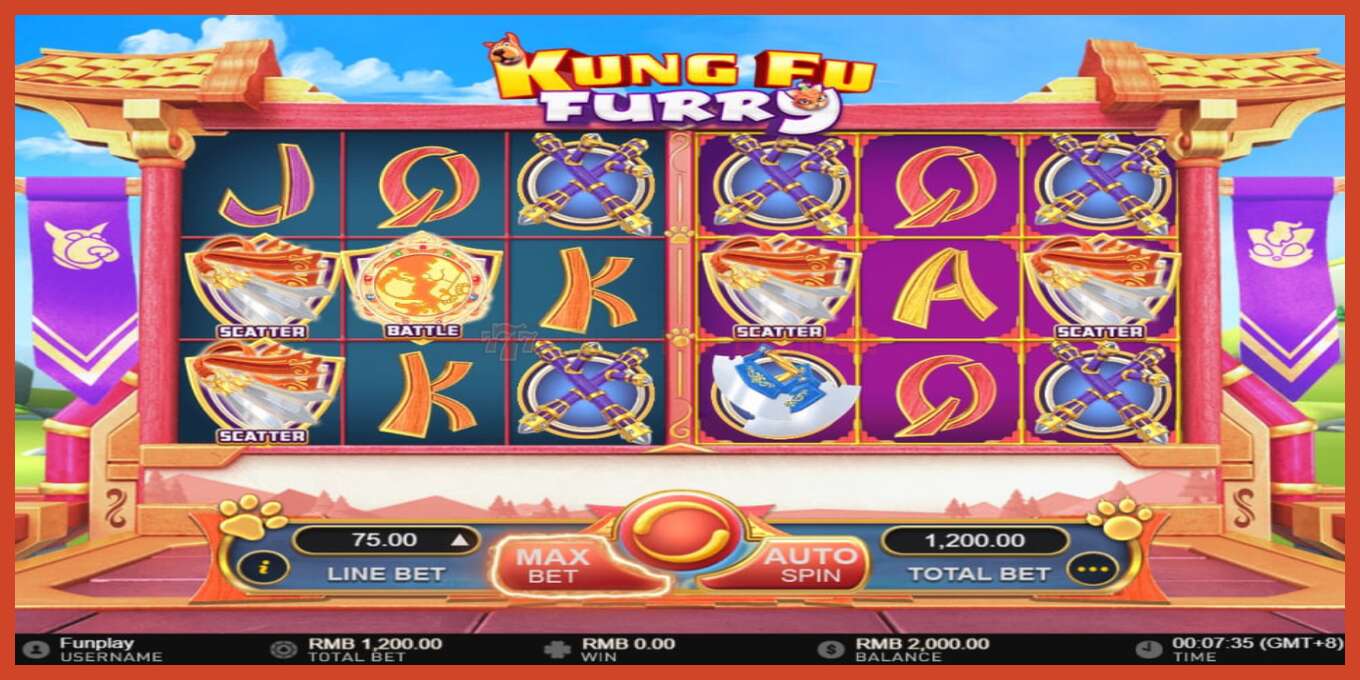 Slot screenshot: Kung fu Furry no deposit, number - 2