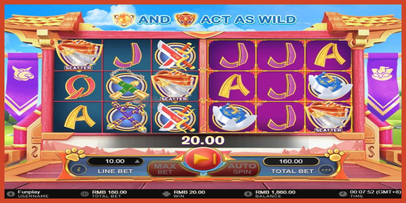 Slot screenshot: Kung fu Furry no deposit, number - 3