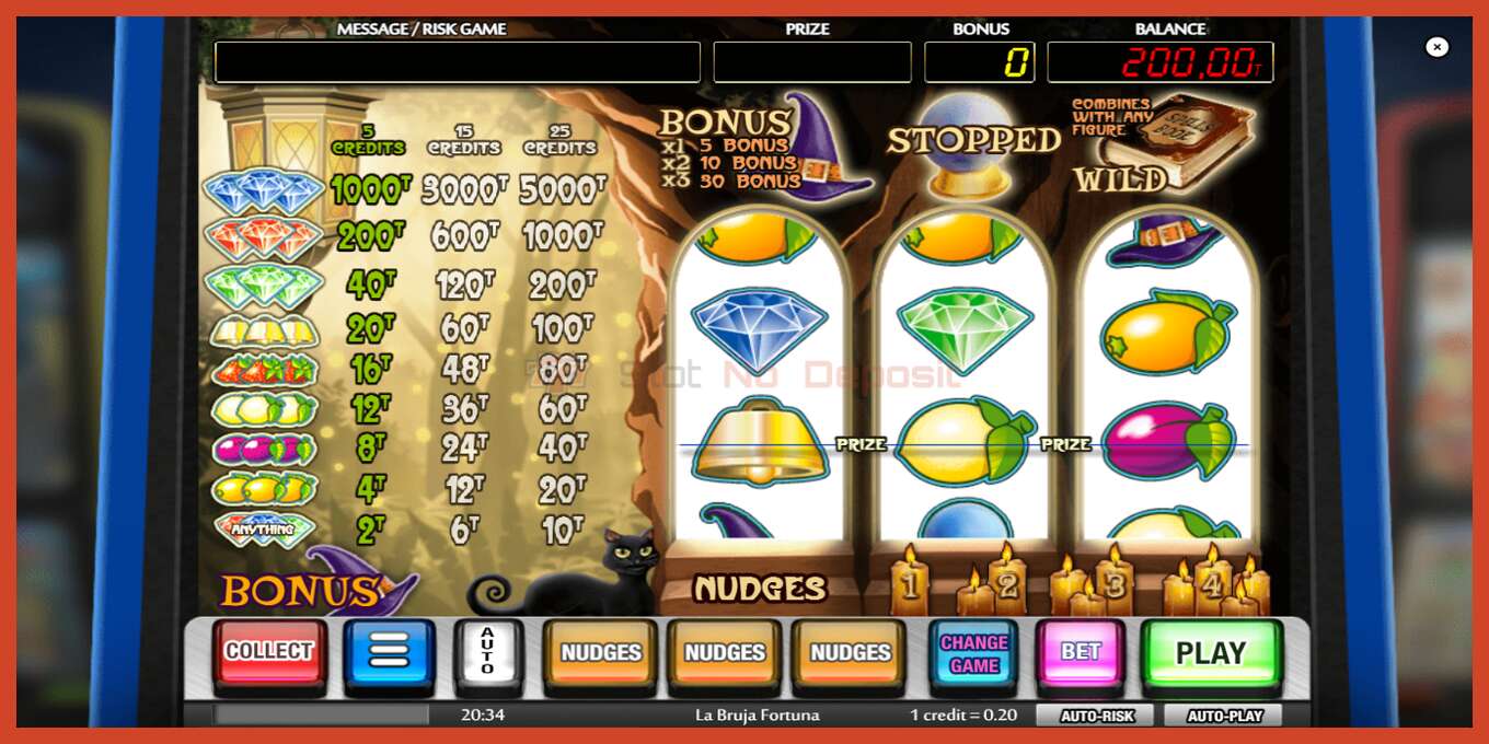 Slot screenshot: La Bruja Fortuna no deposit, number - 1