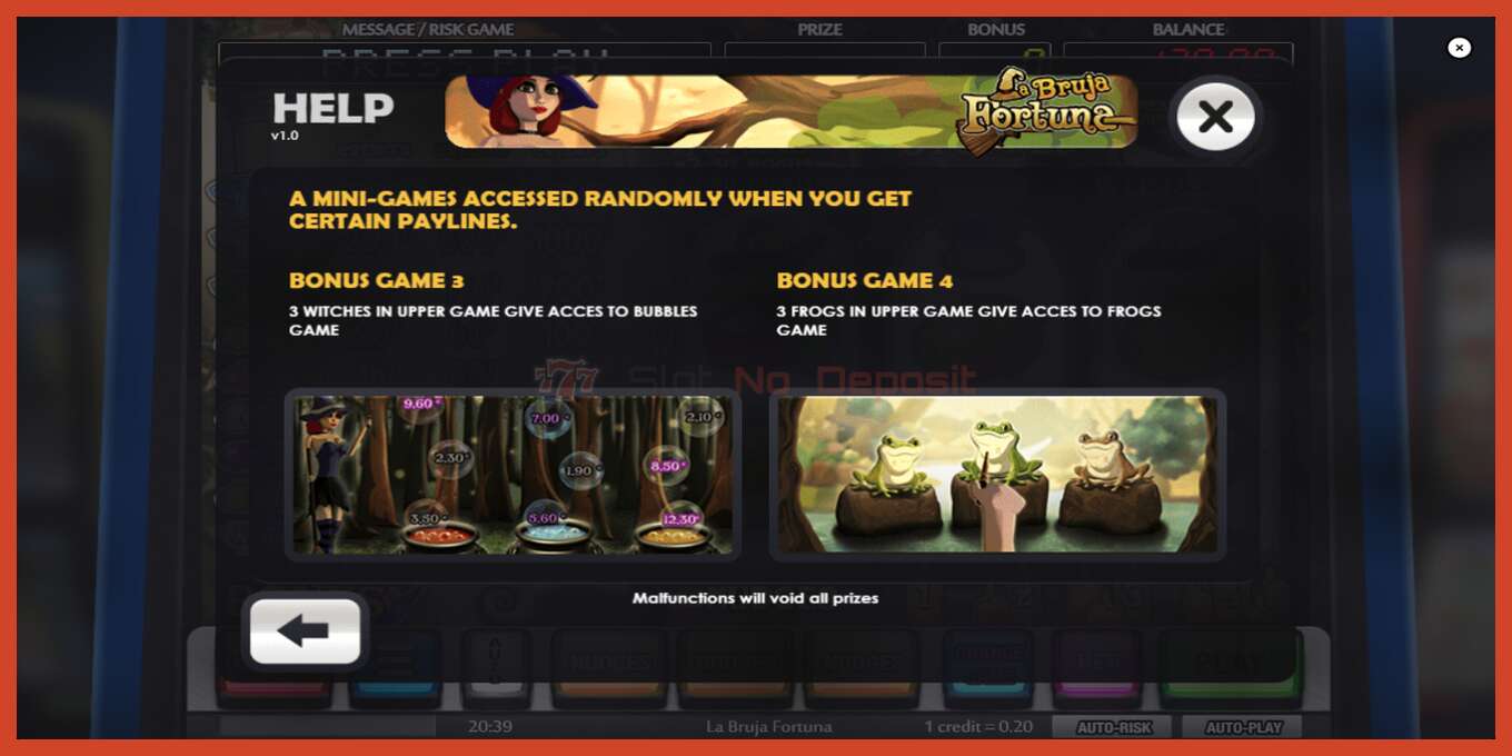 Slot screenshot: La Bruja Fortuna no deposit, number - 7