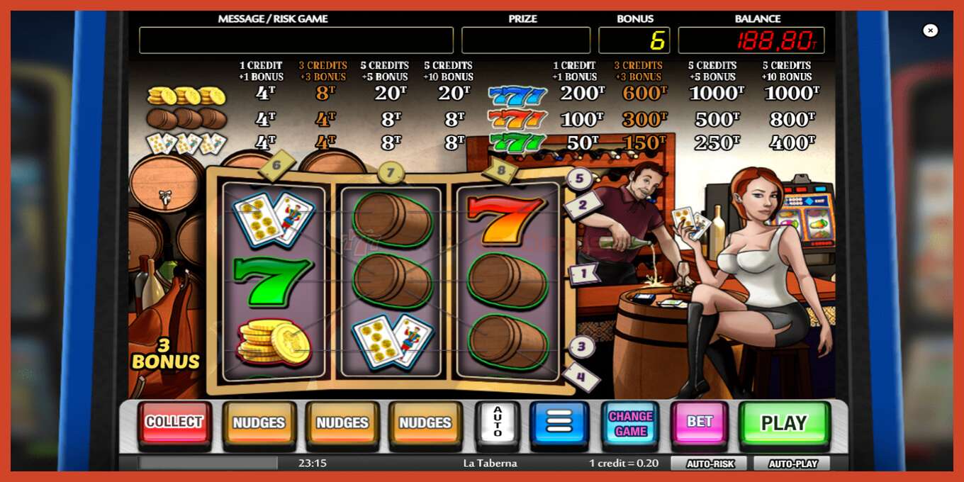 Slot screenshot: La Taberna no deposit, number - 3