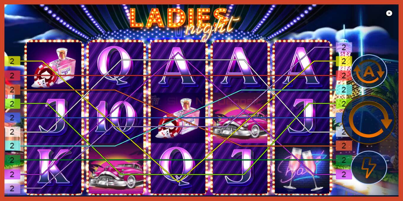 Slot screenshot: Ladies Night no deposit, number - 2