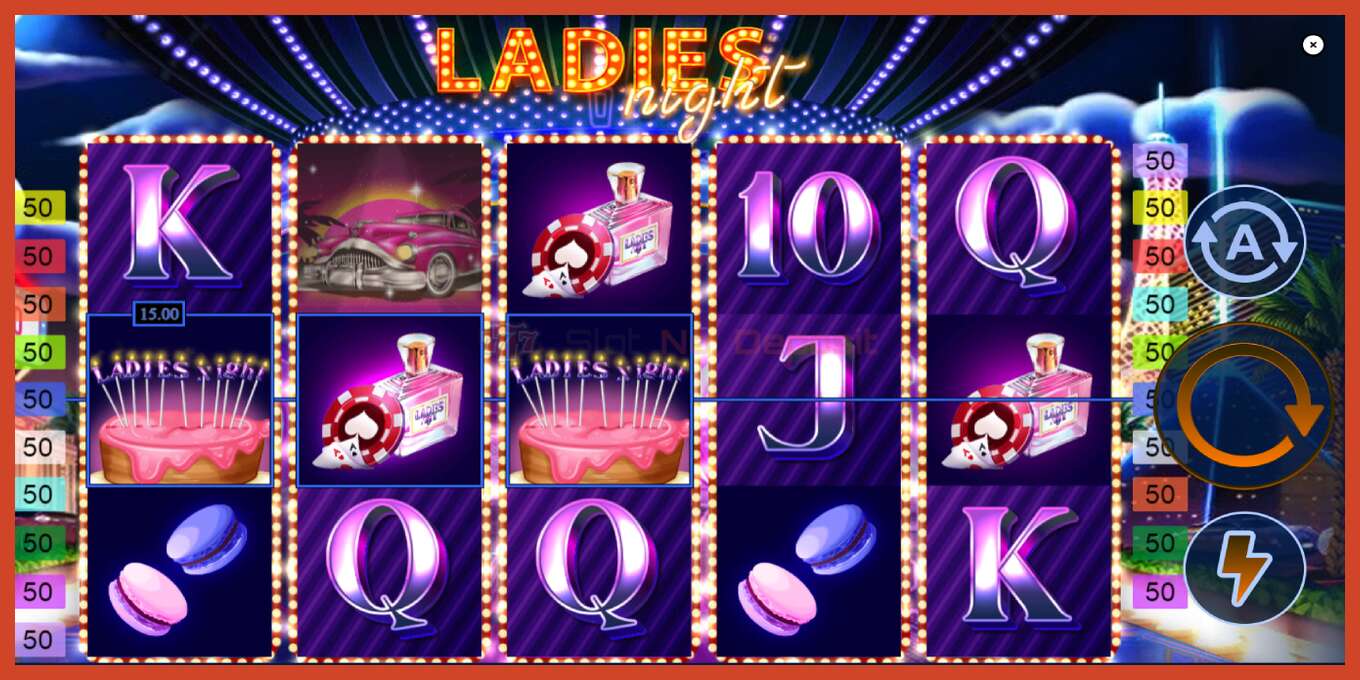 Slot screenshot: Ladies Night no deposit, number - 3