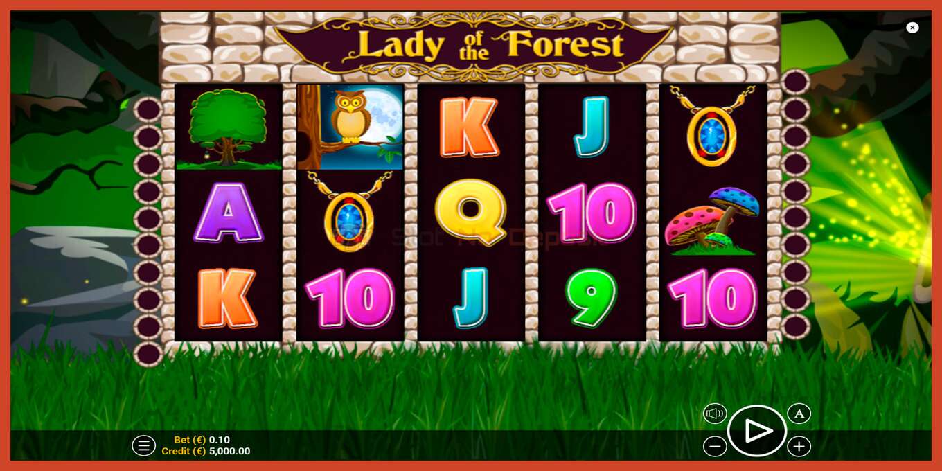 Slot තිර රුවක්: Lady of the Forest තැන්පතු නැත, අංකය - 1