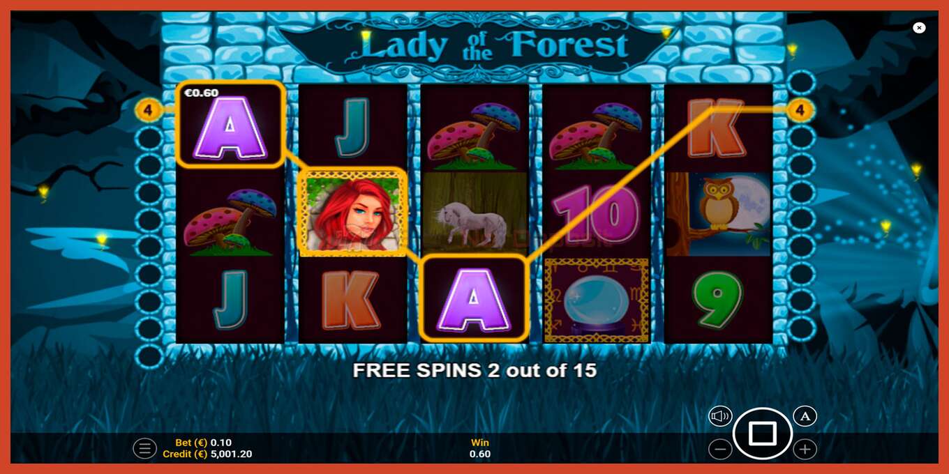 Slot තිර රුවක්: Lady of the Forest තැන්පතු නැත, අංකය - 2