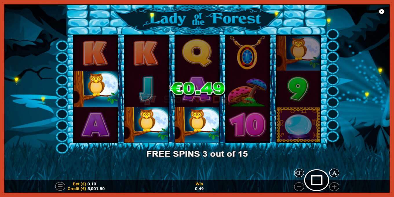 Slot තිර රුවක්: Lady of the Forest තැන්පතු නැත, අංකය - 3