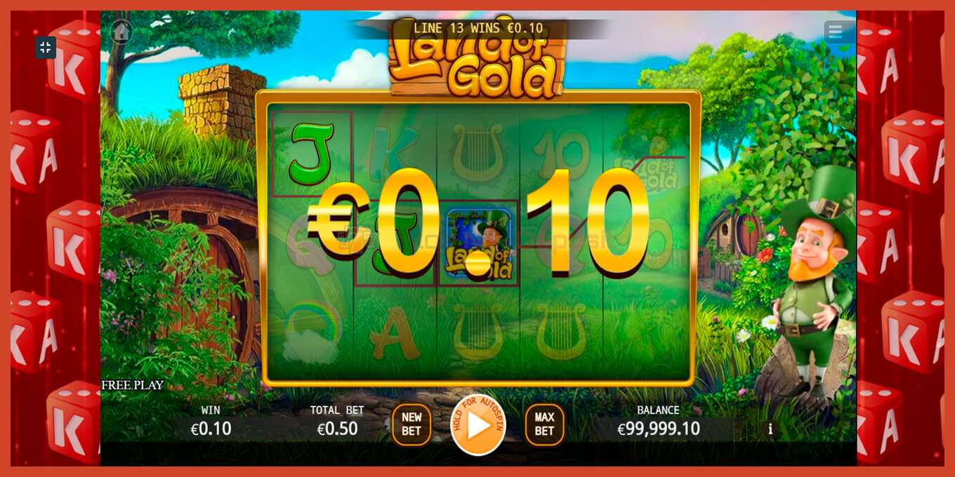 Slot screenshot: Land of Gold no deposit, number - 3