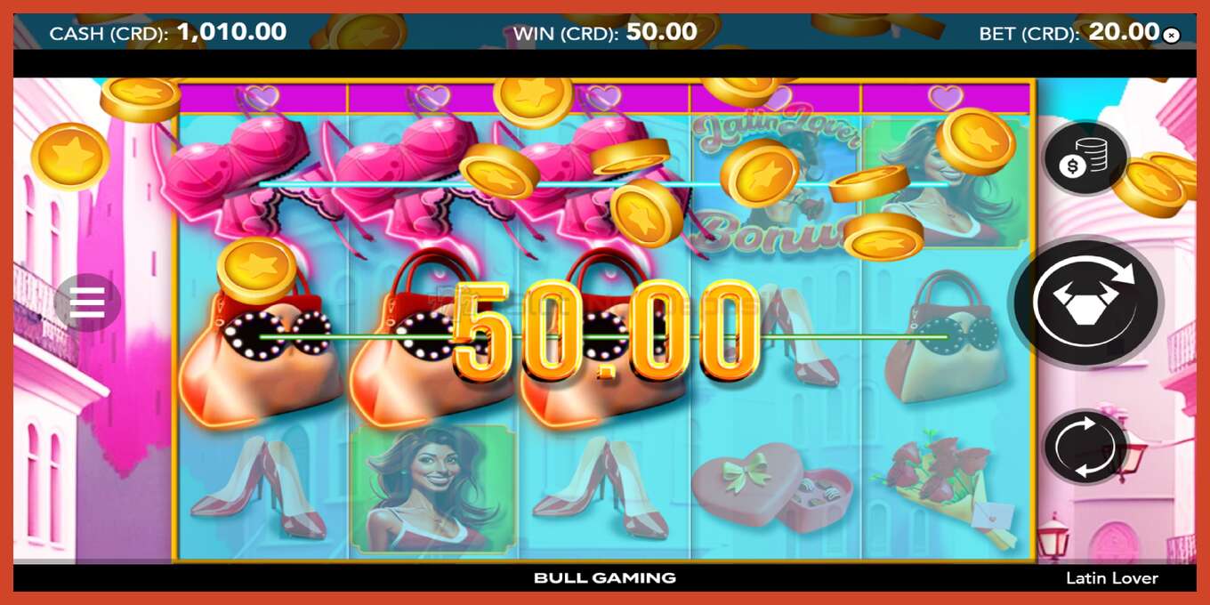 Slot screenshot: Latin Lover no deposit, number - 2