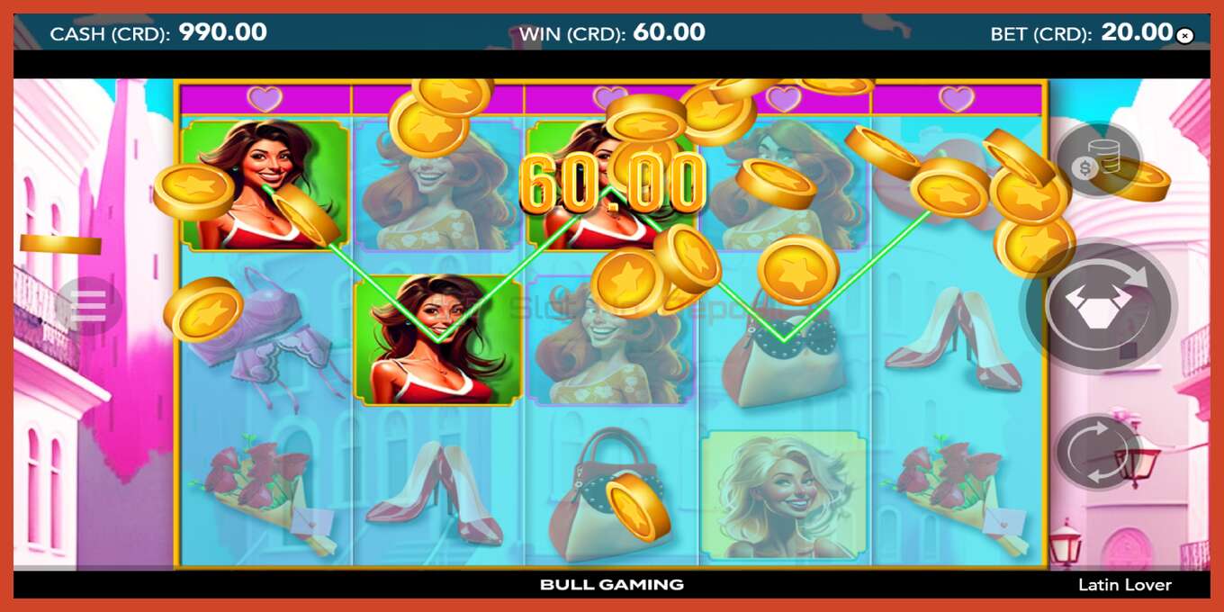 Slot screenshot: Latin Lover no deposit, number - 3