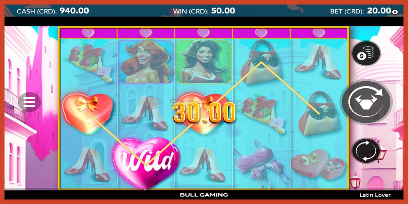 Slot screenshot: Latin Lover no deposit, number - 4